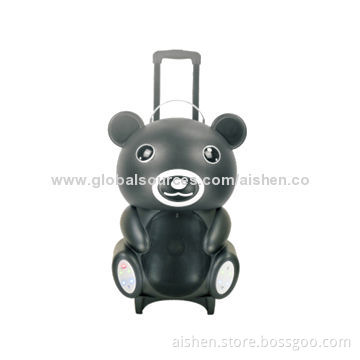 Trolley Portable Speaker with USB/SD/FM/Wireless Mic/Rechargeable Battery